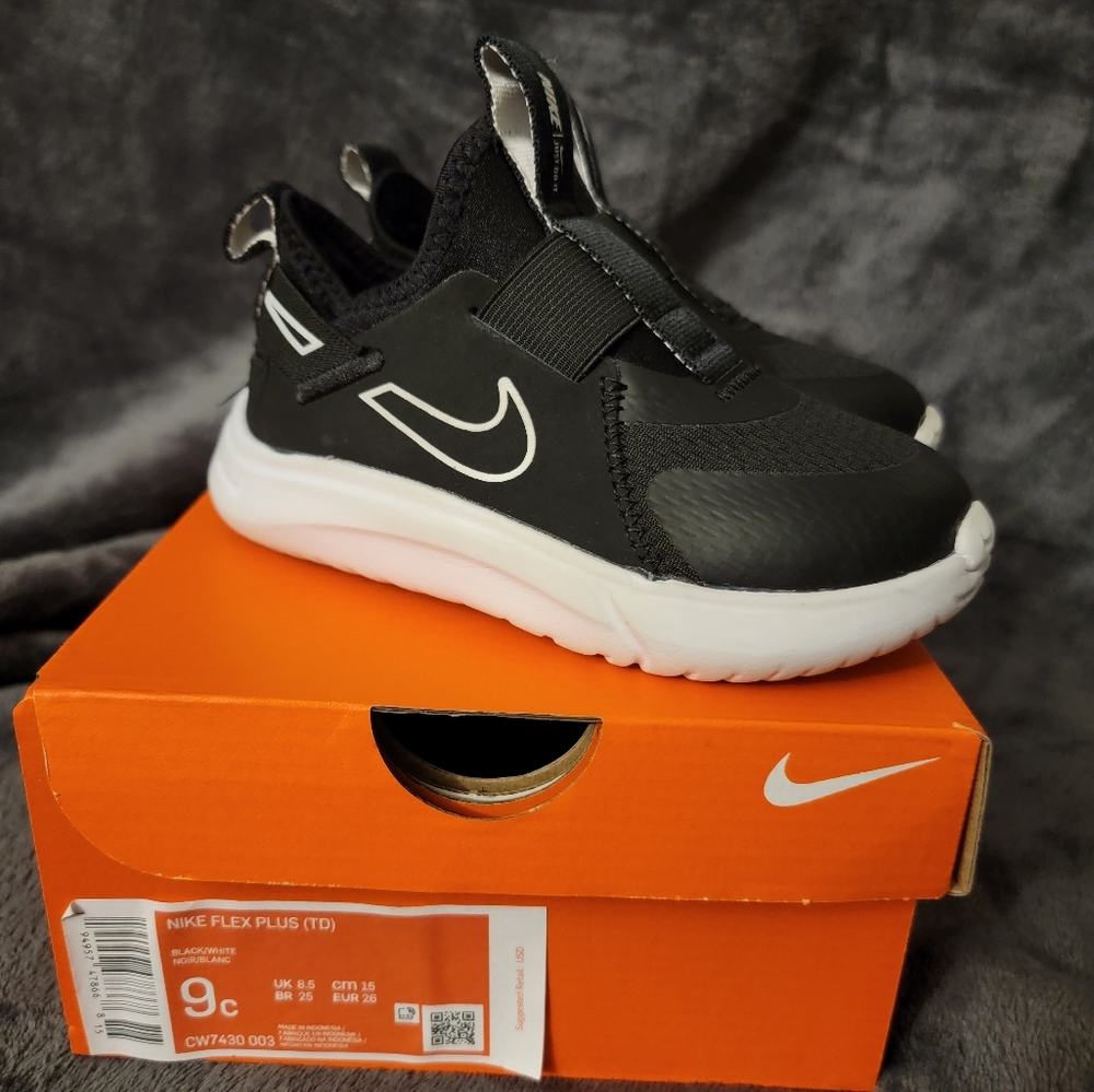 Toddler Nike Flex Plus (TD) Black/white